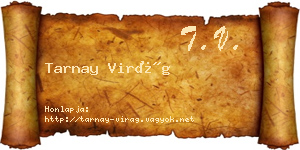 Tarnay Virág névjegykártya